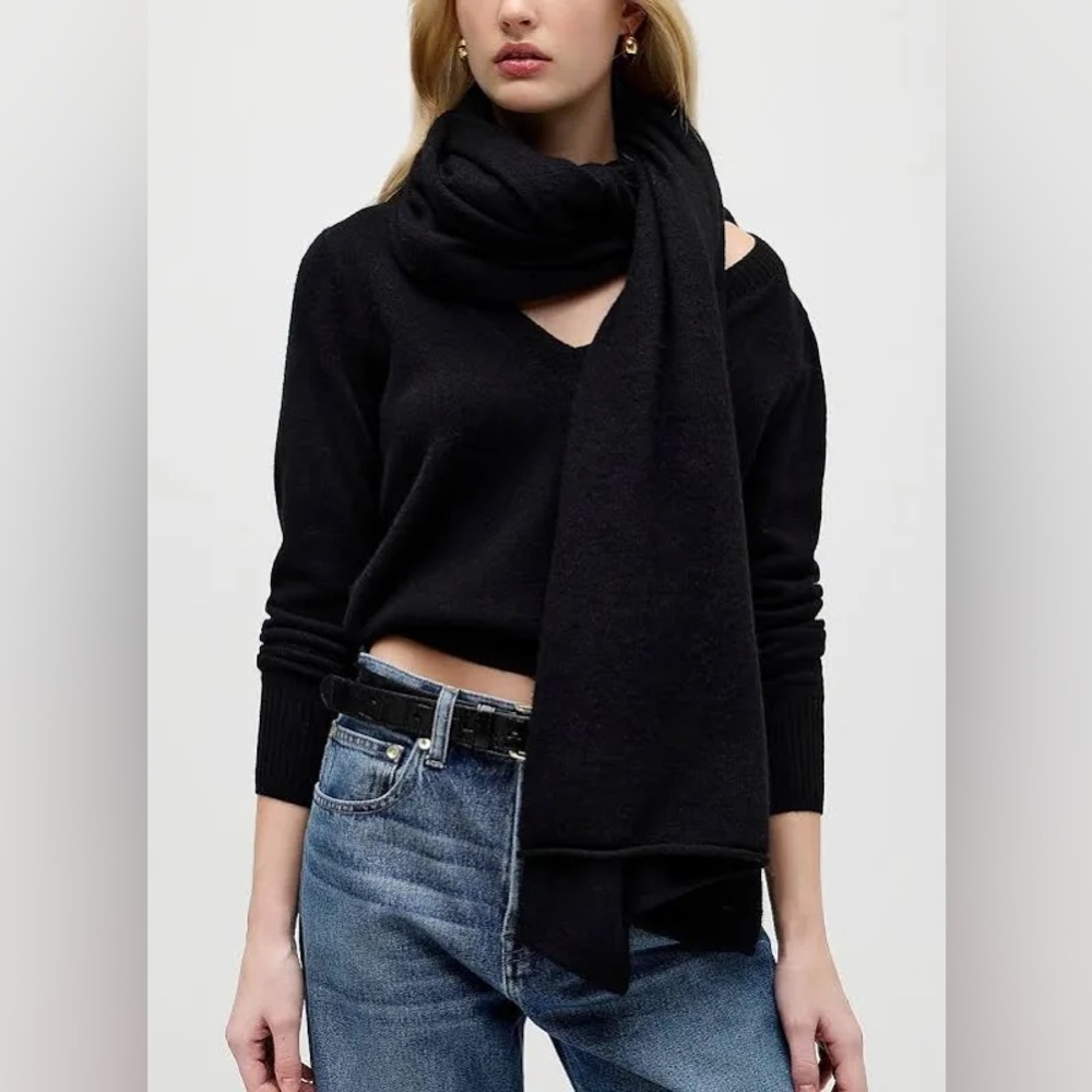 J. Crew Black Scarf